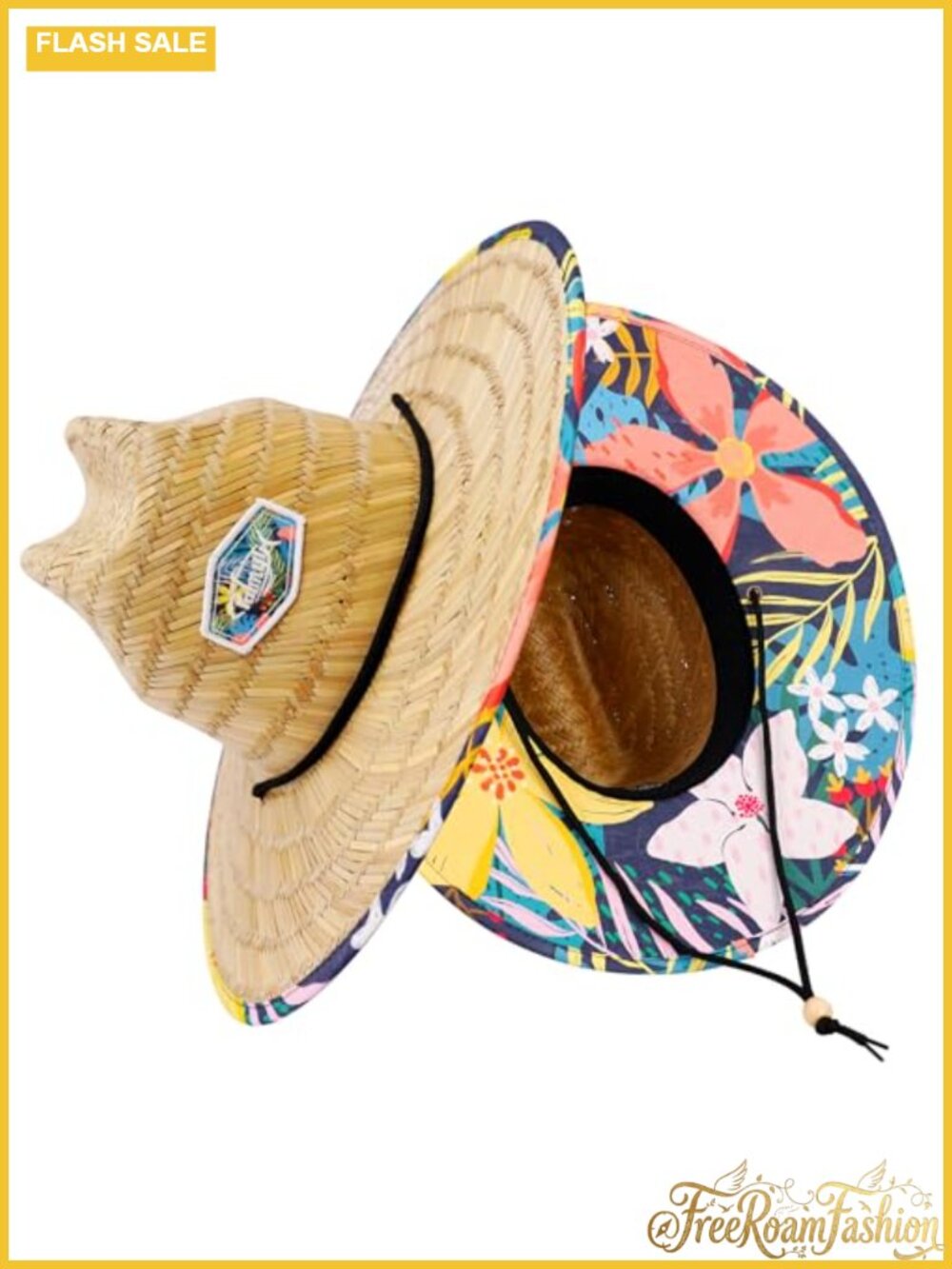 Palmyth Straw Sun Hat UPF 50+ Wide Brim Beach Fishing Hat